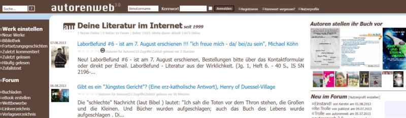 So sah es hier mal aus :-)